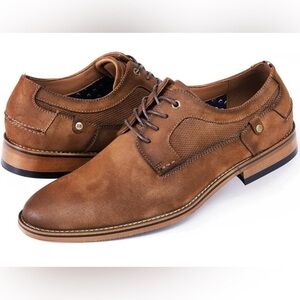 Tommy Hilfiger Brayo Oxford Men's US 10.5 Brown Memory Foam Dress Shoes